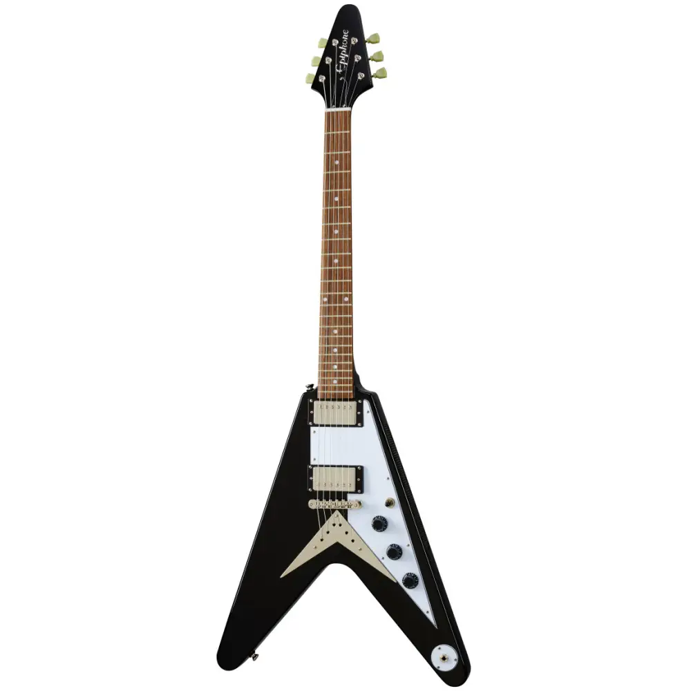 Epiphone Flying V Electro Guitar (Ebony) - 1