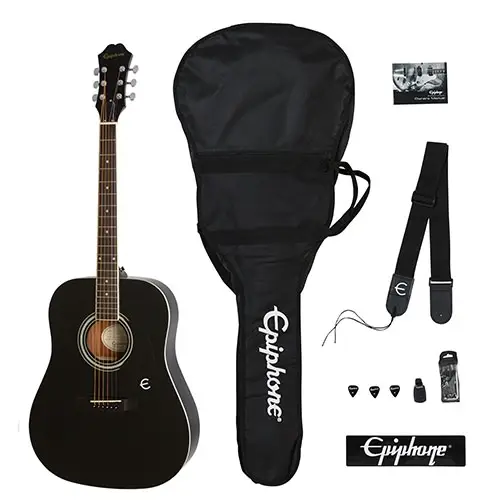 Epiphone FT-100 Player Pack Akustik Gitar Seti (Ebony) - 2