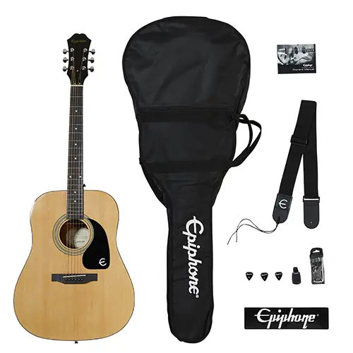 Epiphone FT-100 Player Pack Akustik Gitar Seti (Natural) - 2