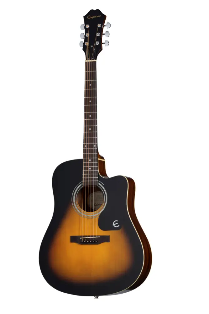 Epiphone FT-100CE Jumbo Elektro Akustik Gitar (Vintage Sunburst) - 1