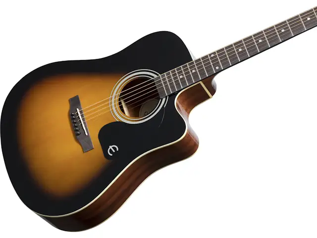 Epiphone FT-100CE Jumbo Elektro Akustik Gitar (Vintage Sunburst) - 3