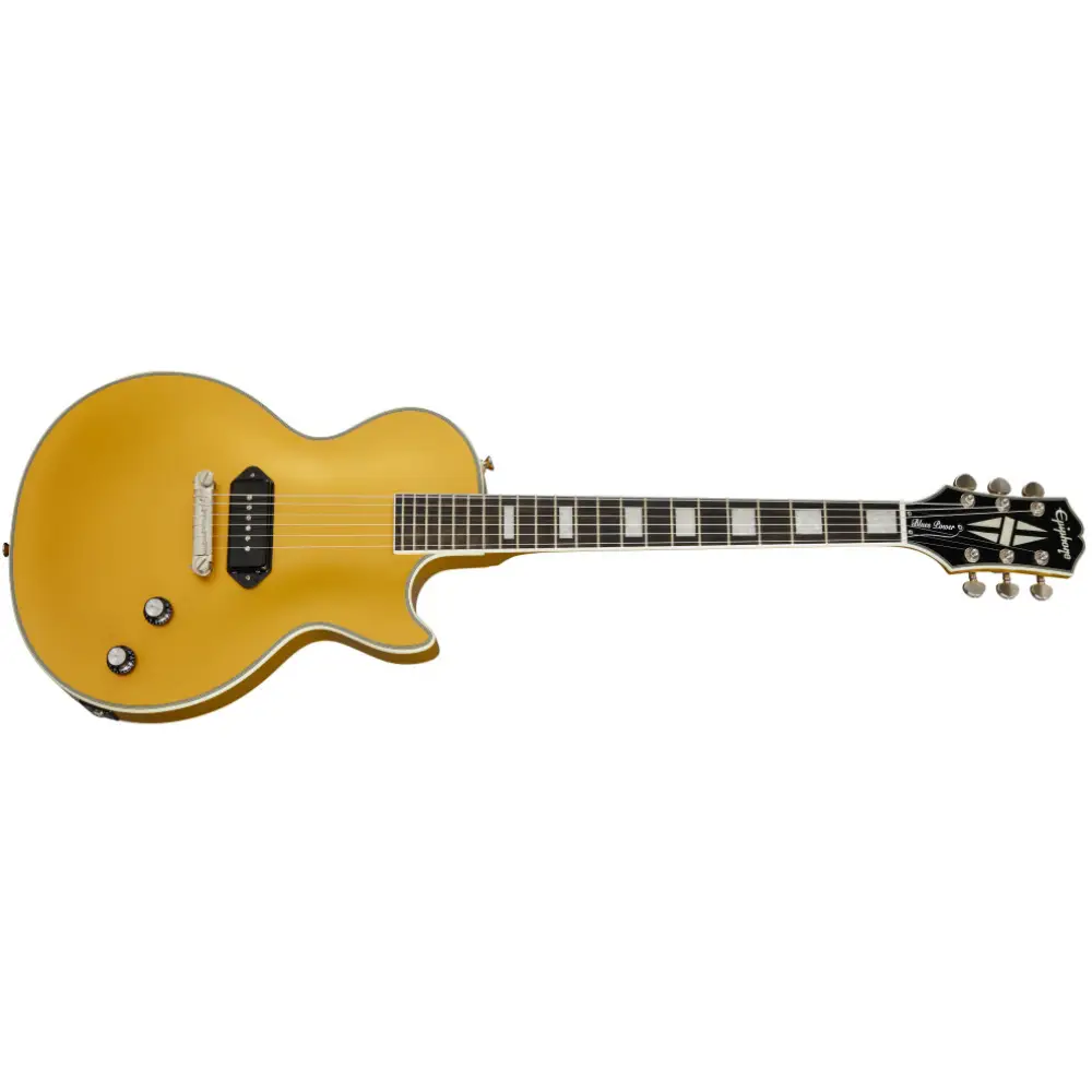 Epiphone Jared James Nichols Gold Glory Les Paul Custom Electro Guitar (Double Gold Vintage Aged) - 7