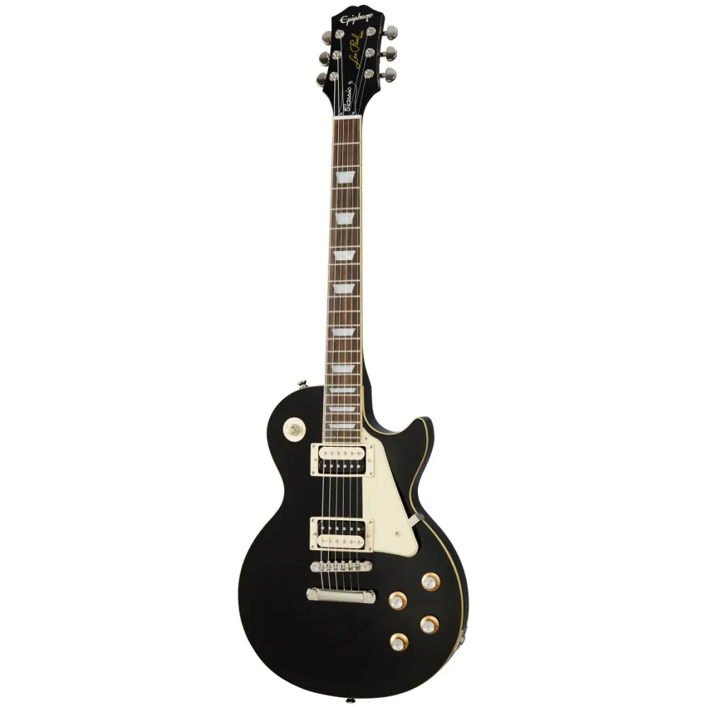 Epiphone Les Paul Classic Electro Guitar (Ebony) - 1