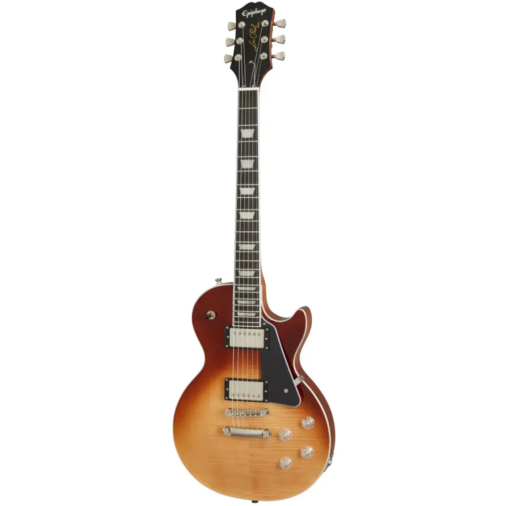 Epiphone Les Paul Modern Figured Elektro Gitar (Caffe Latte Fade) - 1