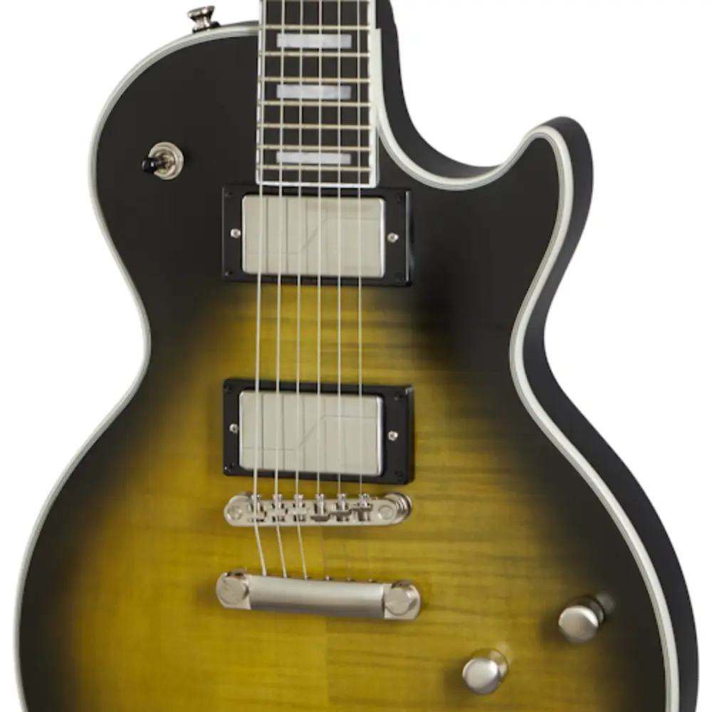 Epiphone Les Paul Prophecy Electro Guitar (Olive Tiger Aged Gloss) - 4