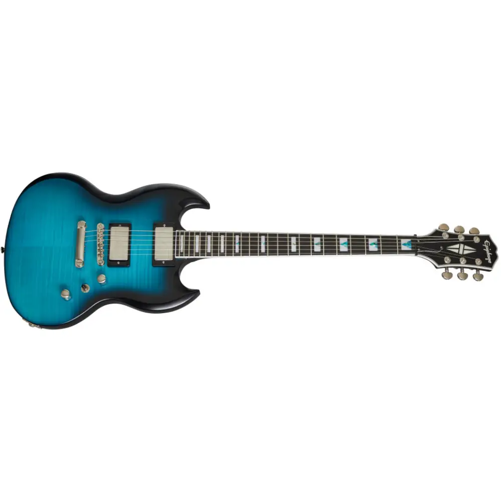 Epiphone Prophecy SG Elektro Gitar (Blue Tiger Aged Gloss) - 7