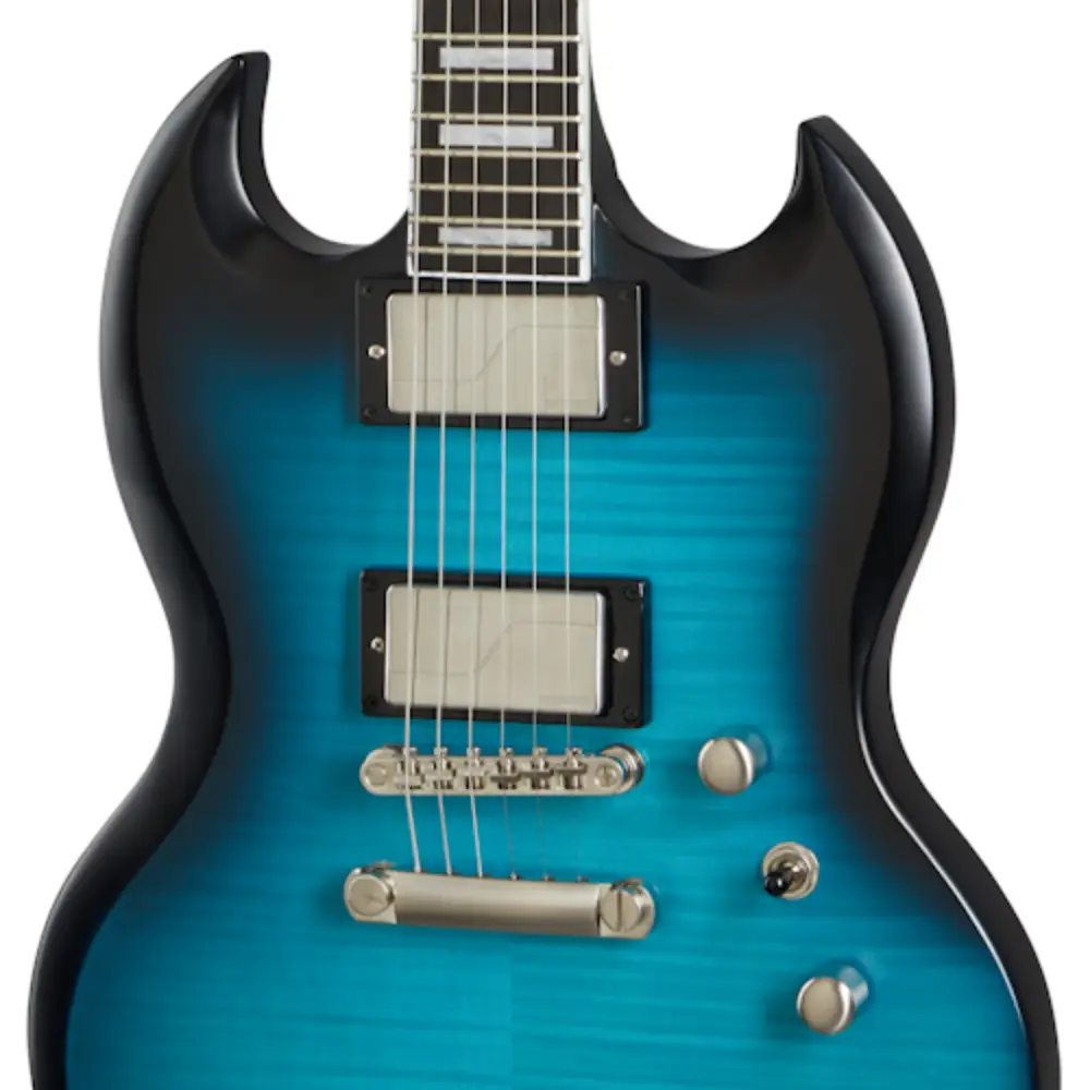 Epiphone Prophecy SG Elektro Gitar (Blue Tiger Aged Gloss) - 4