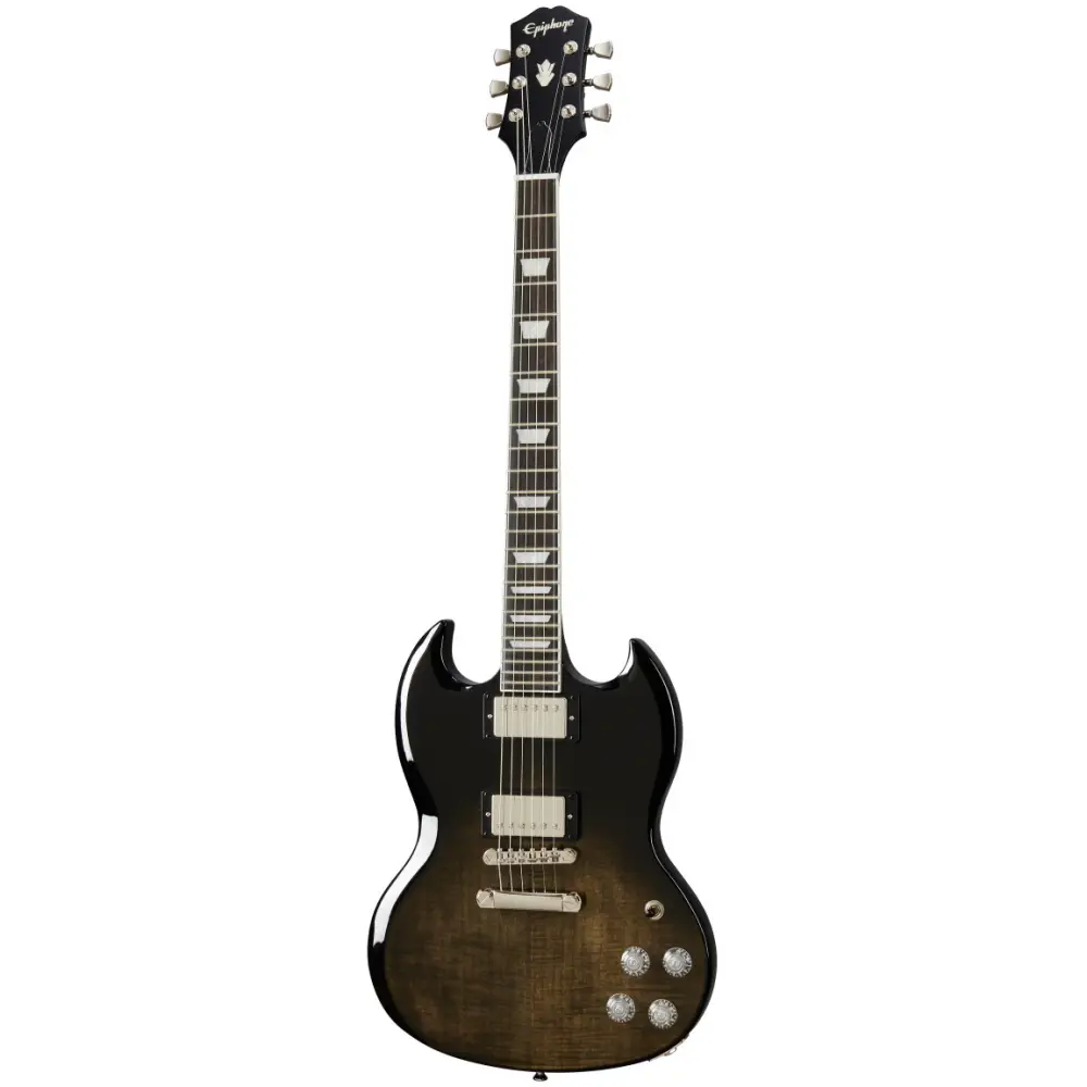 Epiphone SG Modern Figured Electro Guitar (Trans Black Fade) - 1