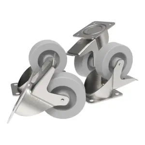 FBT KBW-1004S Frenli Tekerlek Kiti (4'lü Braketli Set) - 1