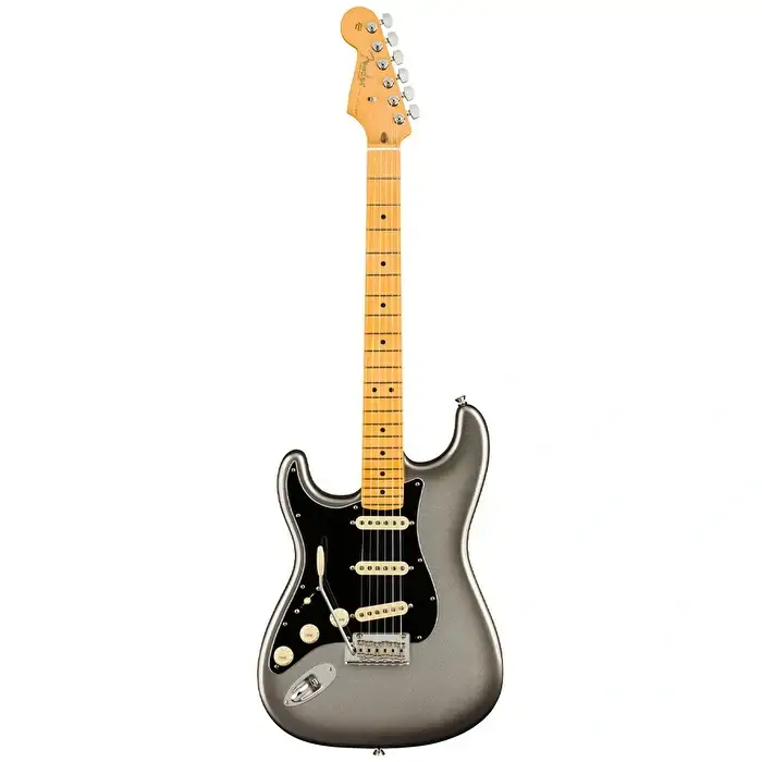 Fender American Professional II Stratocaster Mercury Solak Elektro Gitar - 1