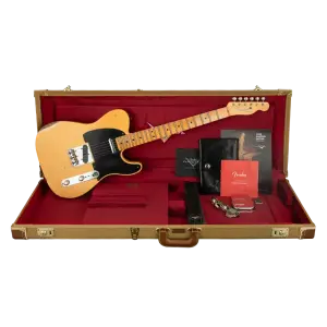 Fender Custom Shop 1952 Telecaster Relic Aged Nocaster Blonde Elektro Gitar - 6