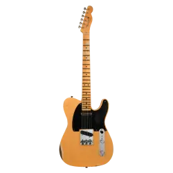 Fender Custom Shop 1952 Telecaster Relic Aged Nocaster Blonde Elektro Gitar - 1