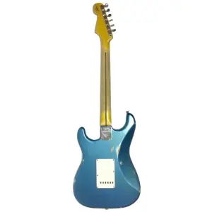 Fender Custom Shop 1955 Stratocaster Relic Maple Fingerboard, Aged Lake Placid Blue Elektro Gitar - 2