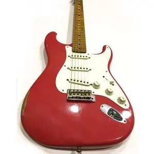 Fender Custom Shop 1957 Stratocaster Relic Fiesta Red Elektro Gitar - 3