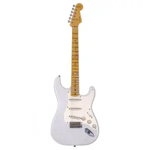 Fender Custom Shop 1957 Stratocaster Relic White Blonde Elektro Gitar - 1