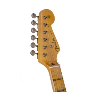 Fender Custom Shop 1957 Stratocaster Relic White Blonde Elektro Gitar - 4
