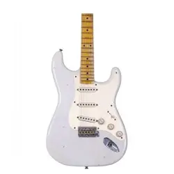 Fender Custom Shop 1957 Stratocaster Relic White Blonde Elektro Gitar - 3