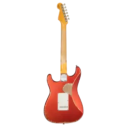 Fender Custom Shop 1959 Stratocaster Heavy Relic Gülağacı Klavye Super Faded Aged Candy Apple Red Elektro Gitar - 2