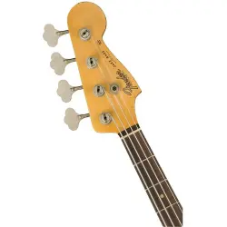 Fender Custom Shop 1961 Jazz Bass Heavy Relic Gülağacı Klavye Aged Olympic White Bas Gitar - 5