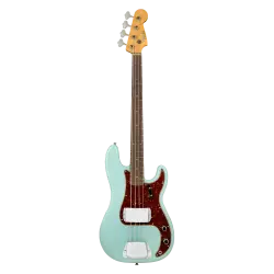 Fender Custom Shop 1963 Precision Bass Journeyman Relic Aged Daphne Blue Bas Gitar - 1