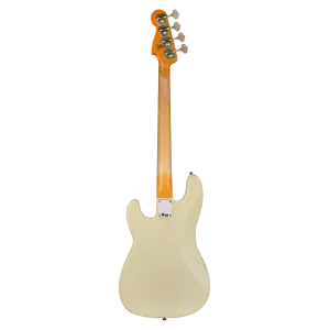 Fender Custom Shop 1963 Precision Bass Journeyman Relic Aged Olympic White Bas Gitar - 2