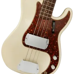 Fender Custom Shop 1963 Precision Bass Journeyman Relic Aged Olympic White Bas Gitar - 3