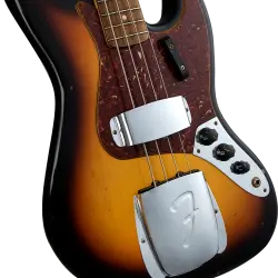 Fender Custom Shop 1964 Jazz Bass Journeyman Relic Bas Gitar - 3