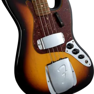 Fender Custom Shop 1964 Jazz Bass Journeyman Relic Bas Gitar - 3
