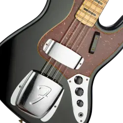 Fender Custom Shop 1968 Jazz Bass Journeyman Relic Aged Black Bas Gitar - 3