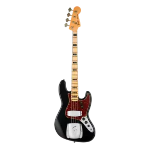 Fender Custom Shop 1968 Jazz Bass Journeyman Relic Aged Black Bas Gitar - 1