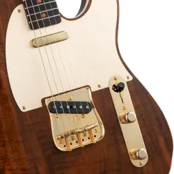 Fender Custom Shop Artisan Telecaster Claro Walnut, Blackwood Klavye Elektro Gitar - 3
