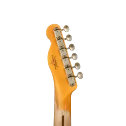 Fender Custom Shop B2 1958 Telecaster Journeyman Relic Wide Fade 3 Ton Sunburst Elektro Gitar - 2