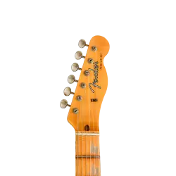 Fender Custom Shop B2 1958 Telecaster Journeyman Relic Wide Fade 3 Ton Sunburst Elektro Gitar - 5