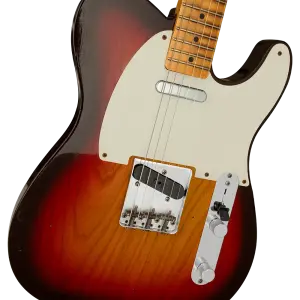 Fender Custom Shop B2 1958 Telecaster Journeyman Relic Wide Fade 3 Ton Sunburst Elektro Gitar - 3