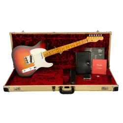 Fender Custom Shop B2 1958 Telecaster Journeyman Relic Wide Fade 3 Ton Sunburst Elektro Gitar - 6