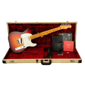 Fender Custom Shop B2 1958 Telecaster Journeyman Relic Wide Fade 3 Ton Sunburst Elektro Gitar - 6