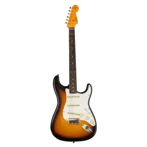 Fender Custom Shop CPE21 Limited Edition 59 Stratocaster Relic Gülağacı Klavye Super Faded Elektro Gitar Elektro Gitar - 1