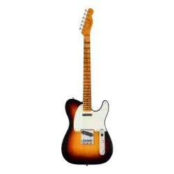 Fender Custom Shop Limited 1955 Telecaster Journeyman Relic Wide Fade 2 Ton Sunburst Elektro Gitar - 1