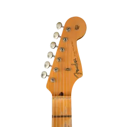 Fender Custom Shop Limited 1957 Stratocaster Relic Akçağaç Klavye Aged Black Elektro Gitar - 4