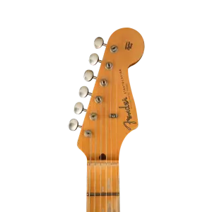 Fender Custom Shop Limited 1957 Stratocaster Relic Akçağaç Klavye Aged Black Elektro Gitar - 4