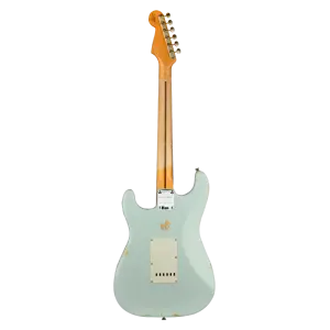 Fender Custom Shop Limited Edition 1956 Stratocaster Relic Akçaağaç Klavye Faded Sonic Blue Elektro Gitar - 2