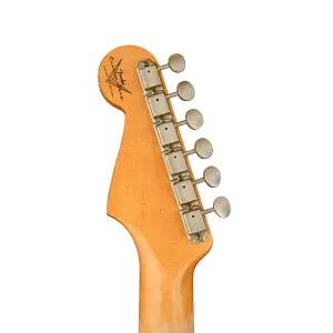 Fender Custom Shop Limited Edition 1956 Stratocaster Relic Akçaağaç Klavye Faded Sonic Blue Elektro Gitar - 4