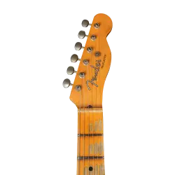 Fender Custom Shop Limited Edition 51 HS Telecaster Heavy Relic Akçaağaç Klavye Aged White Blonde Elektro Gitar - 5