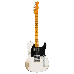 Fender Custom Shop Limited Edition 51 HS Telecaster Heavy Relic Akçaağaç Klavye Aged White Blonde Elektro Gitar - 1