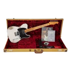 Fender Custom Shop Limited Edition 51 HS Telecaster Heavy Relic Akçaağaç Klavye Aged White Blonde Elektro Gitar - 6