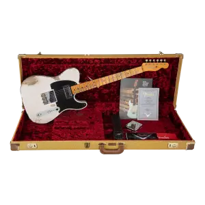 Fender Custom Shop Limited Edition 51 HS Telecaster Heavy Relic Akçaağaç Klavye Aged White Blonde Elektro Gitar - 6