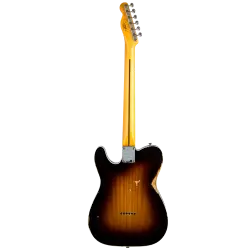 Fender Custom Shop Limited Edition Loaded Nocaster Thinline Akçaağaç Klavye Relic Wide Fade 2-Tone Sunburst Elektro Gitar - 2