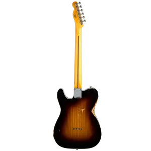 Fender Custom Shop Limited Edition Loaded Nocaster Thinline Akçaağaç Klavye Relic Wide Fade 2-Tone Sunburst Elektro Gitar - 2