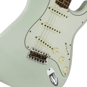 Fender Custom Shop Limited Postmodern Stratocaster Gülağacı Klavye Journeyman Relic Aged Olympic White Elektro Gitar - 3