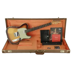 Fender Custom Shop LTD 1960 Telecaster Custom Heavy Relic Chocolate 3 Ton Sunburst Elektro Gitar - 6